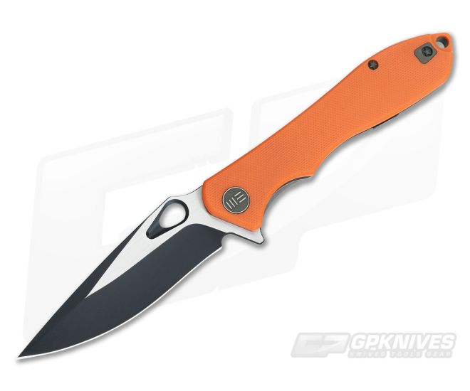 WE Knife 715A Ignition Flipper Orange G10 Black Two-Tone VG10 - WE-715A
