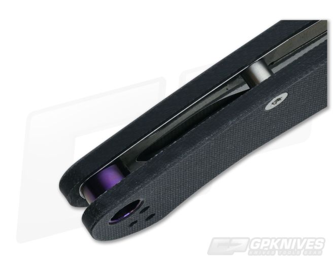 Flytanium Titanium Lanyard Tube for Spyderco ParaMilitary 2 - Purple - FLY-71P
