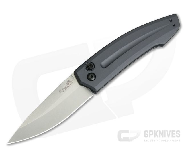 Kershaw Launch 2 Gray Aluminum Stonewashed Automatic Knife 7200GRYSW - KS-7200GRYSW