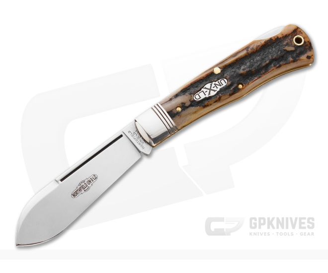 Northfield Cutlery #72 Spear Lock Back Burnt Stag - GEC-722113LB-BS