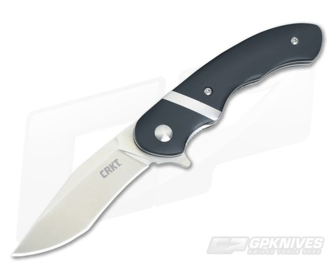 CRKT Snarky Booth Black Satin Liner Lock Flipper 7280 - CRKT-7280