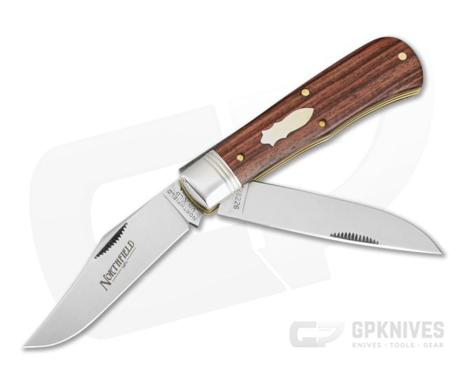 Great Eastern Cutlery Northfield UN-X-LD #72 French Creek Trapper Kingwood 1095 Carbon Steel Two-Blade Pocket Knife (3.87" Closed) 728226 - GEC-728226-KW