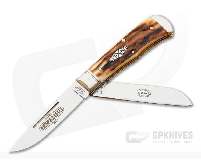 Northfield UN-X-LD #73 Scout Trapper Burnt Stag Serialized - GEC-735212EC-BS-S