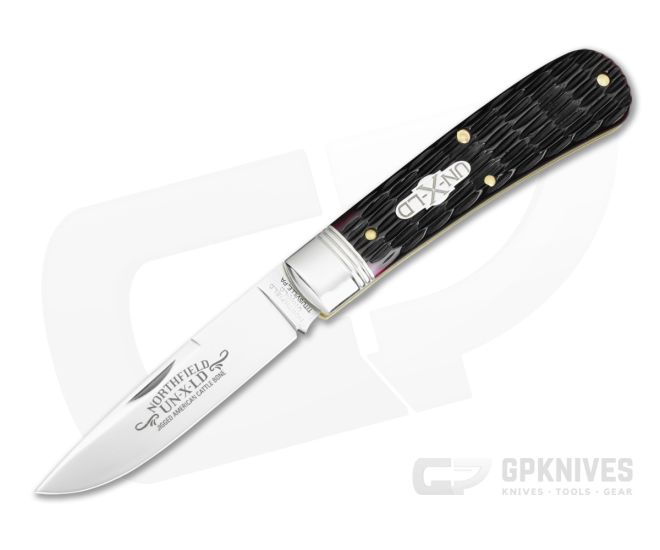 Northfield #74 Mustang Black Plum Jigged Bone - GEC-745125-BPJB