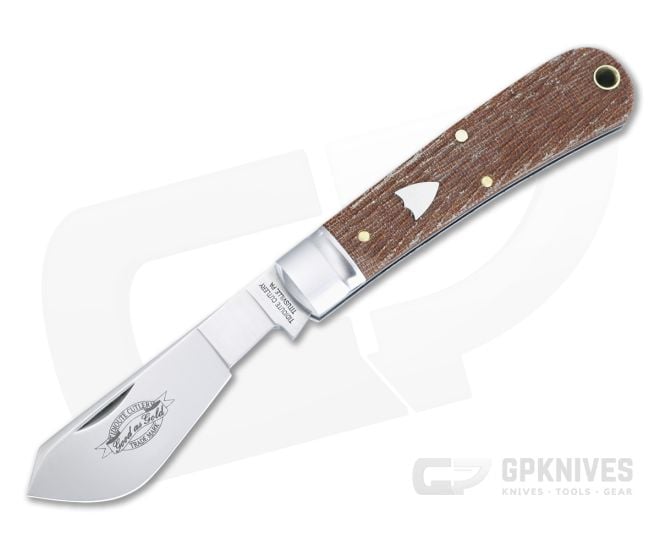 Tidioute #74 Cotton Sampler Natural Textured Micarta Satin 1095 Steel 749123-NTM - GEC-749123-NTM