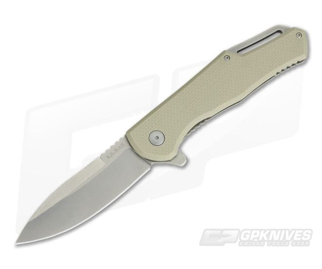 Kabar Jarosz Titanium Frame Lock Flipper Spear Point 7509 - KA-7509