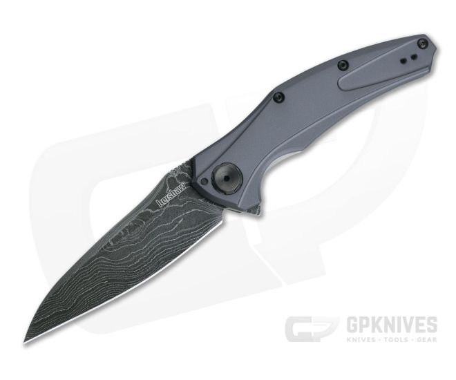 Kershaw Bareknuckle Damascus Sub-Frame Lock KVT Bearing Flipper 7777DAM - KS-7777DAM