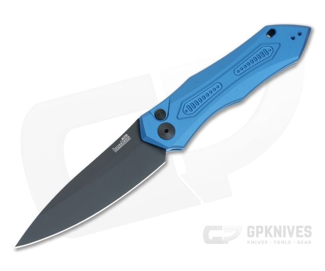 Kershaw Launch 6 Blue Aluminum Handle Black CPM 154 Automatic Knife 7800BLUBLK - KS-7800BLUBLK