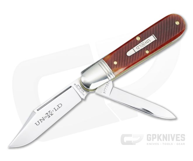 Northfield #78 Bullet End Barlow Red Sawcut Bone - GEC-781224-RSB