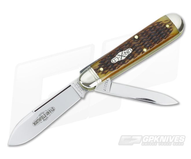 Northfield UN-X-LD #78 American Jack 2 Blade Golden Brown Bone - GEC-782217-GBJB