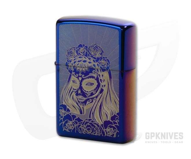 Zippo Lighter Day of the Dead Sugar Skull Girl 80875 - ZI-80875