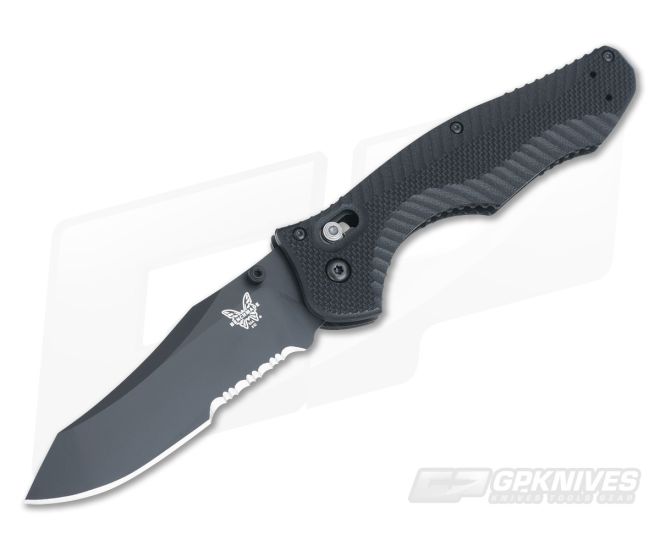 Benchmade 810SBK Contego Black Part Serrated - BM-810SBK