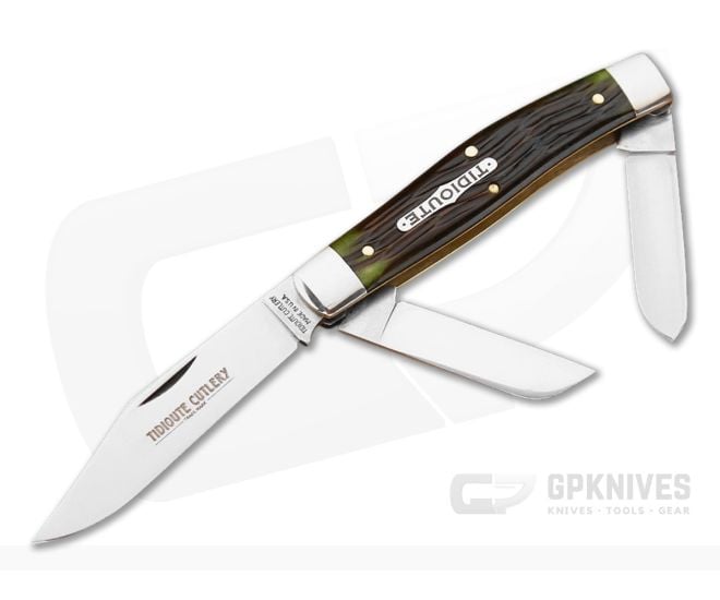 Tidioute Cutlery #81 Stone Moss Green Jig Bone - GEC-811313-SMGB