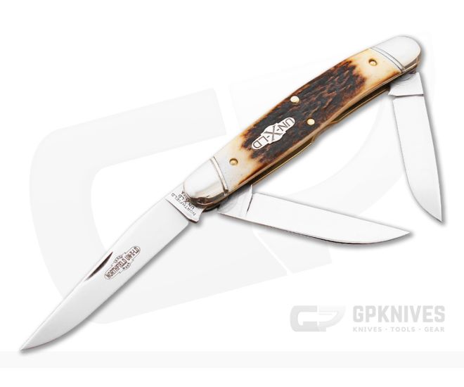 Northfield Cutlery #82 Dixie Stockman Burnt Stag - GEC-828314-BS