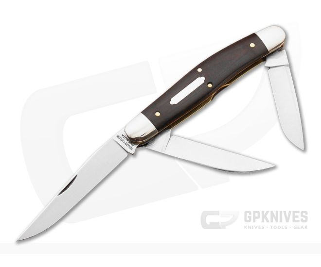 Tidioute Cutlery #82 Dixie Stockman Maroon Linen Micarta - GEC-828314-MLM
