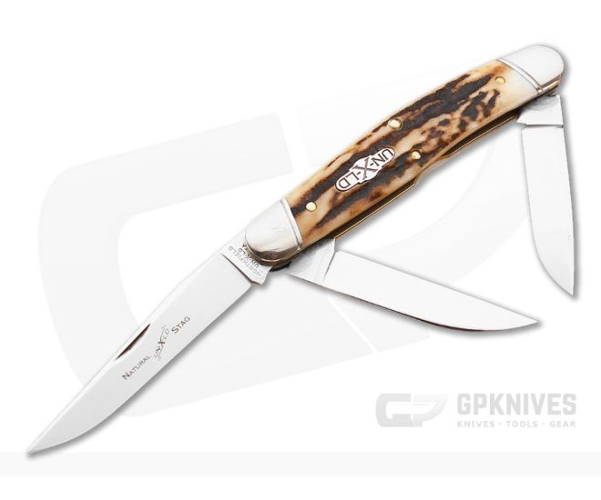 Northfield Cutlery #82 Dixie Stockman Natural Stag Serialized - GEC-828314-NS-S