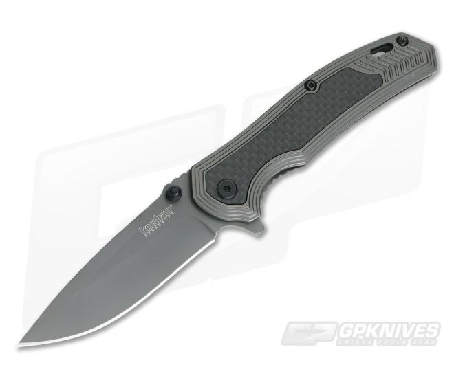 Kershaw Fringe Carbon Fiber Stepped Assisted Frame Lock Flipper 8310 - KS-8310