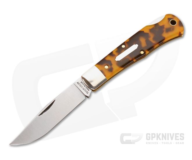 Tidioute #83LB Tascosa Little Lock Back Tortoise Shell Clip Point - GEC-831115LB-TSA