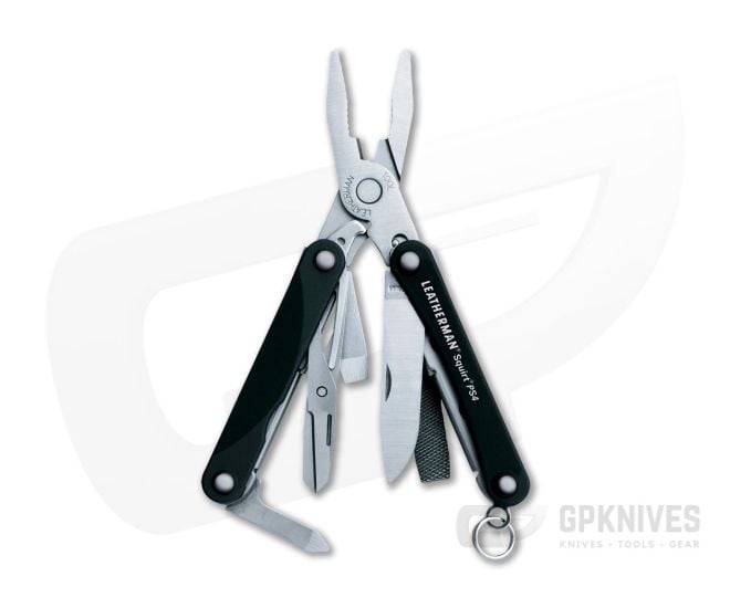 Leatherman Squirt PS4 Spring Action Pliers Key Chain Multi-Tool Black 831195 - LM-831195