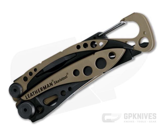 Leatherman Skeletool Black 420HC Coyote Tan EDC Multi-Tool For Sale