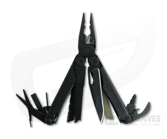 Leatherman Wave Plus Black Oxide Multi-Tool with Cap Crimper and MOLLE Sheath 832597 - LM-832597