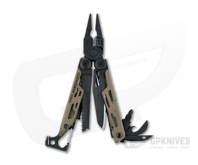 Leatherman Signal Coyote Tan Outdoor Multi-Tool 832720 - LM-832720