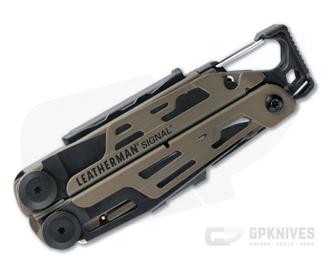 Leatherman Signal Coyote Tan with Nylon Sheath Adventure Multi
