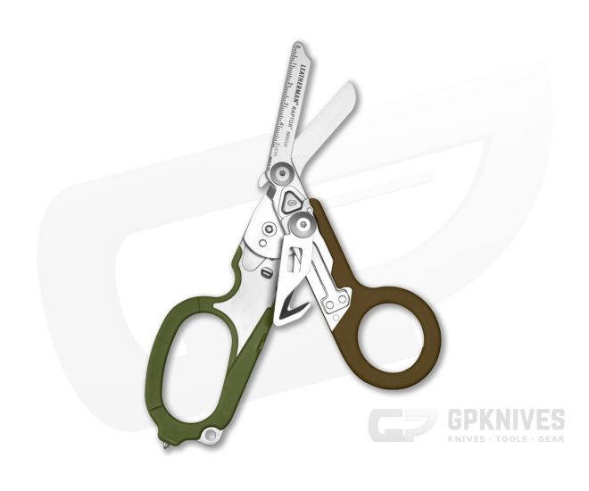 Leatherman Raptor Rescue Shears Woodland Green Brown 833488 - LM-833488