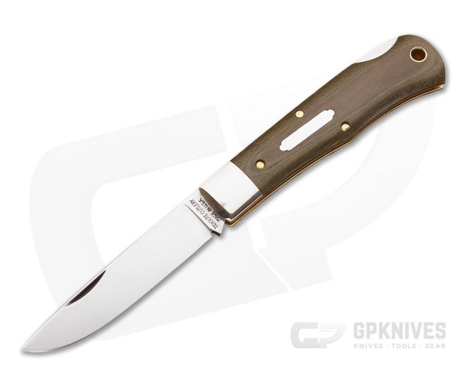 Tidioute #83LB Tascosa Little Lock Back OD Green Micarta - GEC-835115LB-GLM