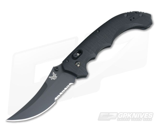 Benchmade 860SBK Bedlam Manual Folder Black Serrated - BM-860SBK