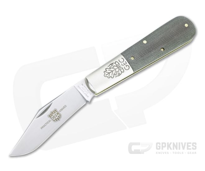 Great Eastern Cutlery #86 2AB Two Acorn Barlow OD Green Canvas Micarta Slip Joint 861121 - GEC-861121-ODGCM