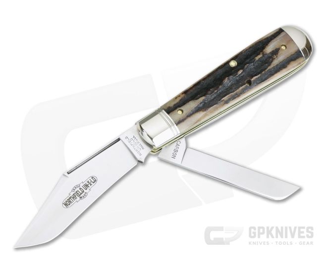 Northfield UN-X-LD #86 Oil Field Jack Two-Blade Sambar Stag - GEC-861219-SS-3