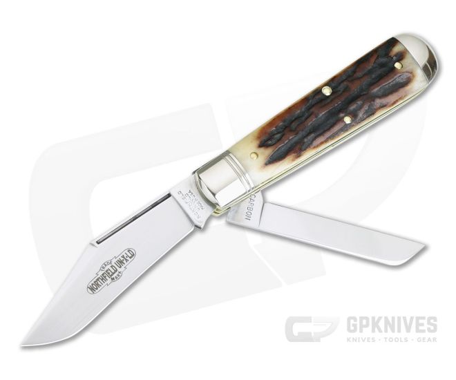 Northfield UN-X-LD #86 Oil Field Jack Two-Blade Sambar Stag - GEC-861219-SS-4