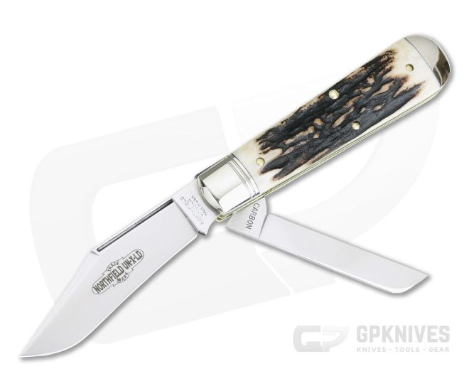Northfield UN-X-LD #86 Oil Field Jack Two-Blade Sambar Stag - GEC-861219-SS-6