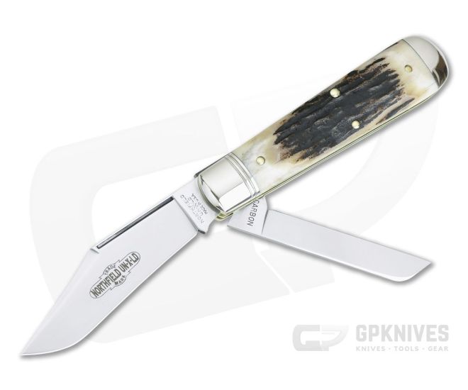 Northfield UN-X-LD #86 Oil Field Jack Two-Blade Sambar Stag - GEC-861219-SS