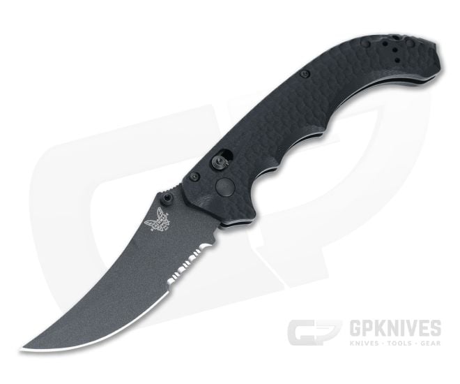 Benchmade 865SBK Mini Bedlam Black G10 Serrated - BM-865SBK