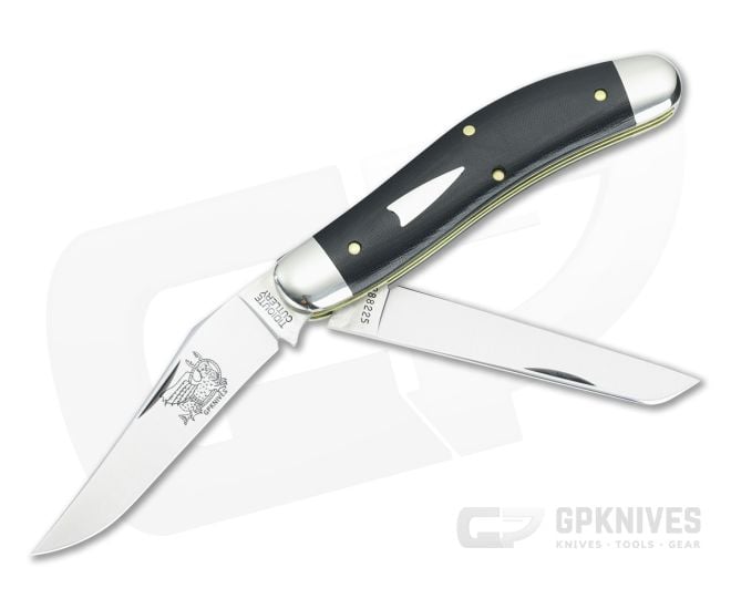 Tidioute #88 Bayou Trapper SFO Black Linen Micarta - GEC-888225-BLM