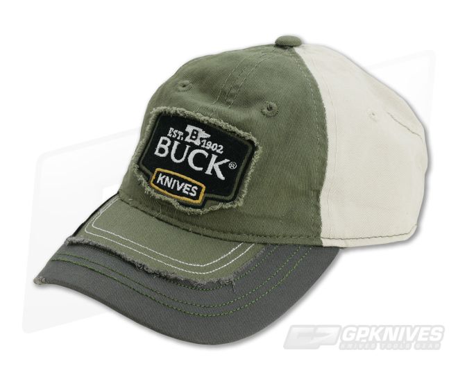 Buck Adult Hat Distressed Green/Khaki 89075 - BU-89075