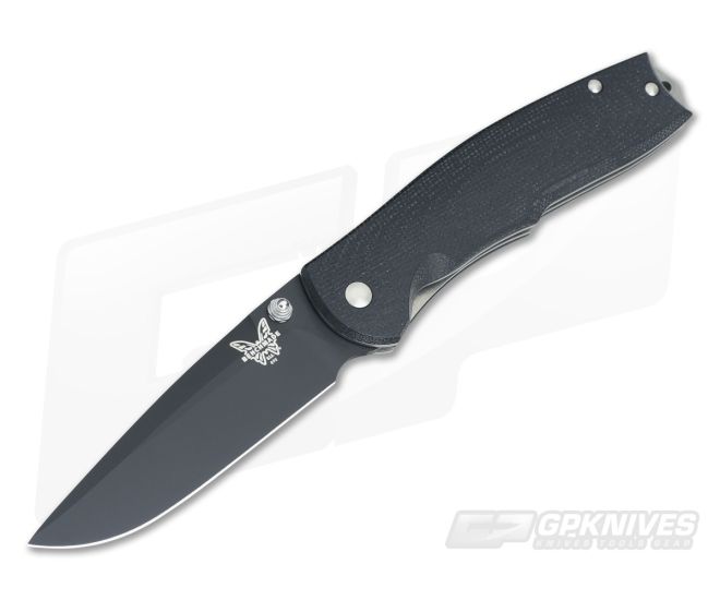 Benchmade 890BK Torrent Nitrous Assist Black Plain Edge - BM-890BK
