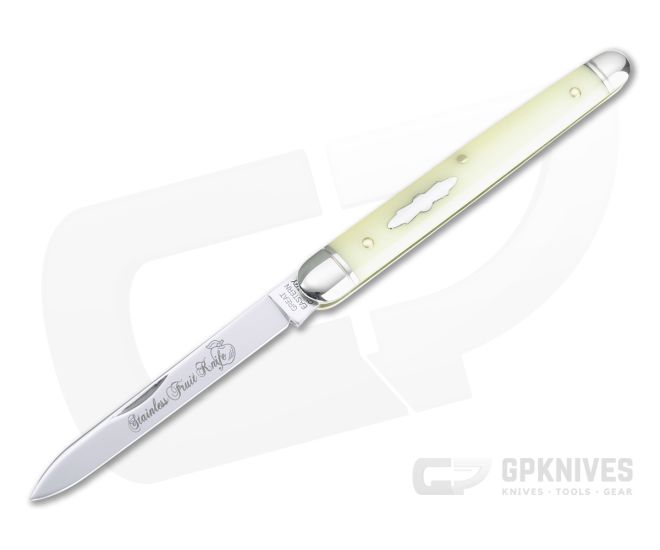 Great Eastern Cutlery #89 Stainless Fruit Knife Lemon Brite GITD Acrylic Slip Joint Folder - GEC-892121-LBA