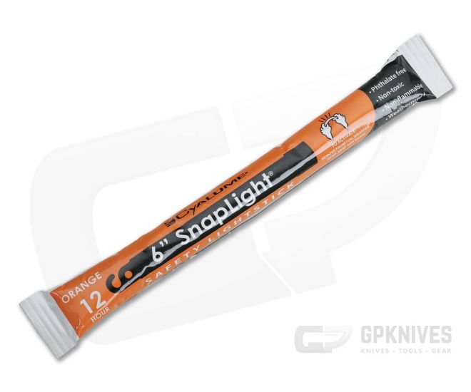 Cyalume SnapLight Glow Stick Orange 12 Hour - CY-9-08015
