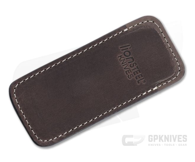 LionSteel Vertical Leather Sheath with Clip Brown 900FDV3-BR - LS-900FDV3-BR