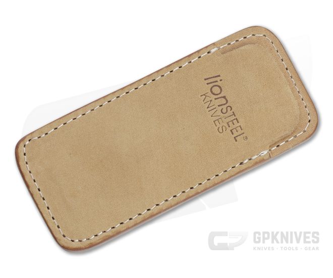 LionSteel Vertical Leather Sheath with Clip Sand 900FDV3-SN - LS-900FDV3-SN