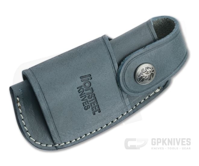 LionSteel Blue Leather Sheath - Vertical/Horizontal - LS-900FDV4-BL