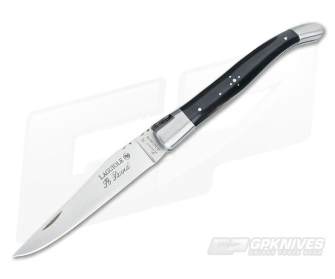 LaGuiole Shepherd's Knife Black Horn Folder 90612 - LG-90612