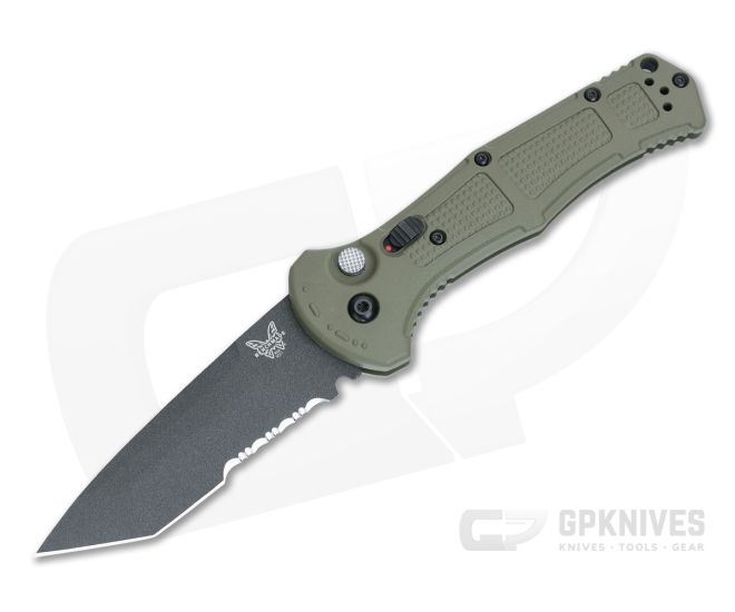 Benchmade Claymore Tanto Green Serrated - BM-9071SBK-1