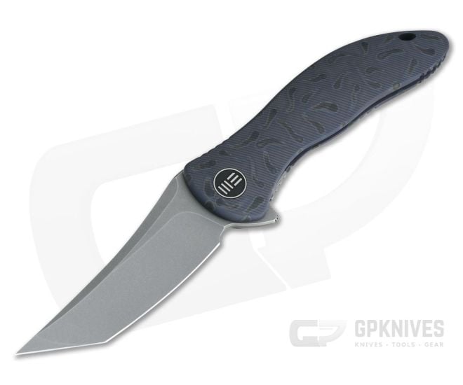 WE Knives 912D Synergy2 Integral Flamed Titanium Stonewashed M390 Compound Tanto Flipper - WE-912D