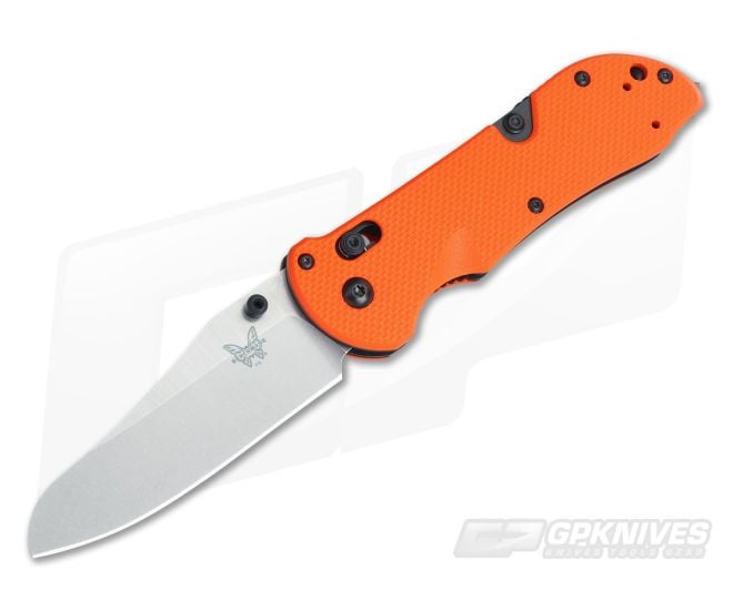 Benchmade 915-ORG Triage Orange Handle Satin Blade - BM-915-ORG