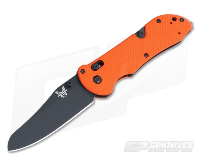 Benchmade 915BK-ORG Triage Orange Handle Black Blade - BM-915BK-ORG