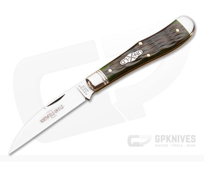 Northfield Cutlery #92 Moss Green Jig Bone Serialized - GEC-920114-MGJB-S